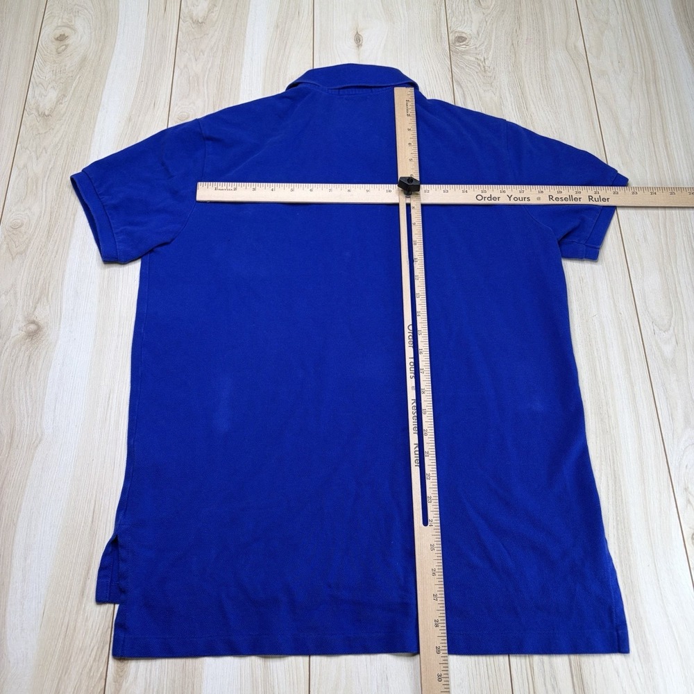 Vintage Polo Ralph Lauren Big Pony Shirt Blue Green Size Large Performance #3 - Picture 11 of 13